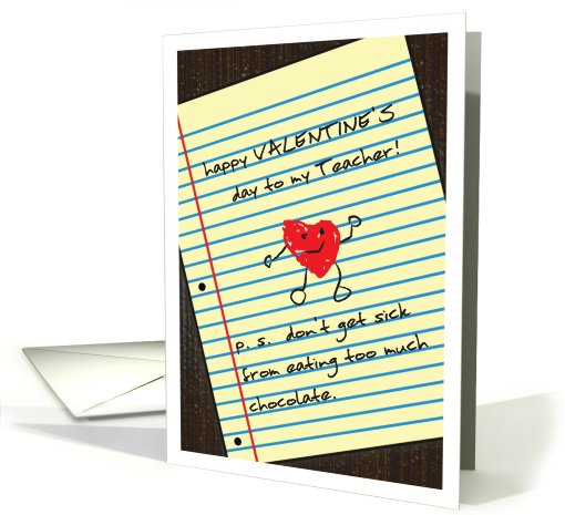 Valentine's Day / Teacher card (716979)