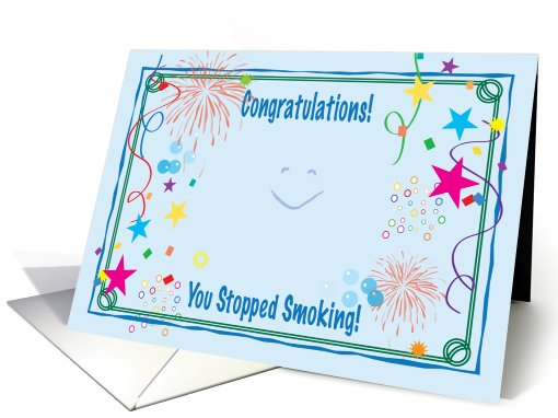 Congratulations / Stopped Smoking! card (724921)