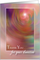 Thank You / For Donation card