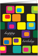 Business for Employee Birthday, retro design card