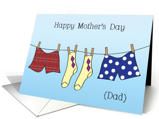 Mother's Day / To Dad, Only Parent card (783523)