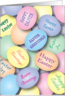 Easter / For Him, colored eggs card