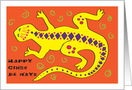 Cinco De Mayo / To Secret Pal, Lizard card