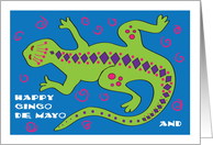 Cinco De Mayo / Birthday, Lizard card