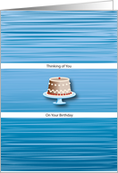 Birthdays / To Estranged Father, cake card