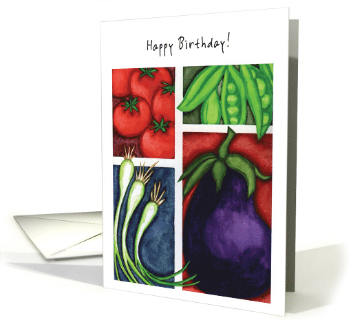 Birthdays For Chef Veggies card (815244)