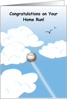 Congratulations / Home Run, baseball game card