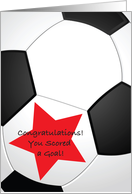 Congratulations / Soccer Goal card