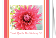 Thank you / Wedding Gift, flower card