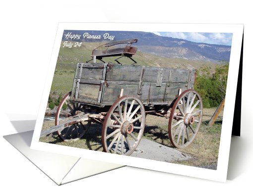 Pioneeer Day / To Aunt & Uncle, wagon card (829072)