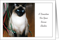 Donation / Animal Rescue Shelter, Charitable Gift card