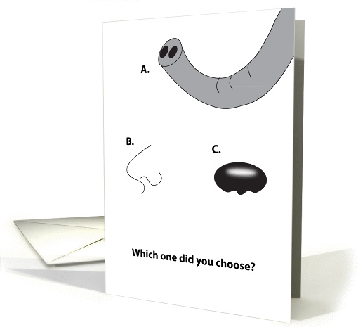 Get Well / Rhinoplasty Surgery, nose job card (837552)