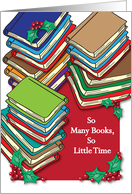 Christmas To Book Lover, Bibliophilia card