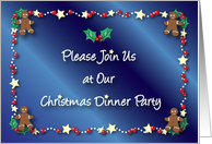 Invitations For Christmas Dinner Party card