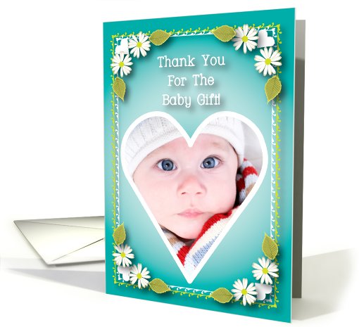 Thank You / For Baby Gift, Photo card (838561)