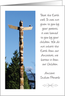 Earth Day Totem Pole card