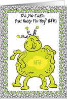 Get Well / Nasty Flu Bug, humor card