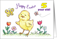 Easter / to 5 yr. old, baby chick card