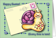Easter / Belated, Snail Mail card