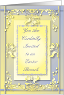 Easter / Brunch Invitation, luncheon, food card