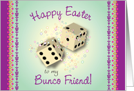 Easter / To My Bunco Friend, dice card
