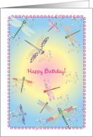 Birthday / Dragonflies card