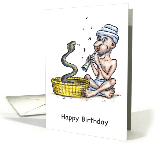 Birthday / Snake Charmer, cobra card (876649)
