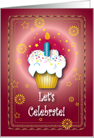 Birthday / To Roommate, cupcake, candle card