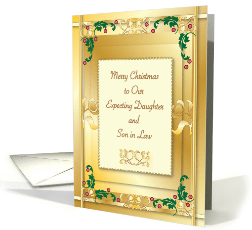 Christmas, to Expecting Daughter & Son in Law card (884763)