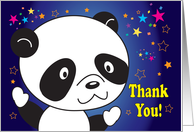 Thank you, Panda Bear, stars card