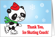 Thank you, Ice Skating Coach, panda card