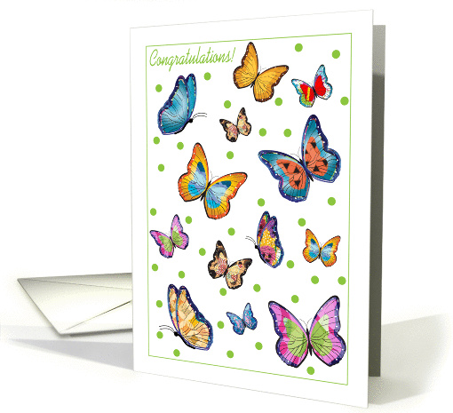 Congrats, Baby Naming Ceremony, butterflies card (901018)