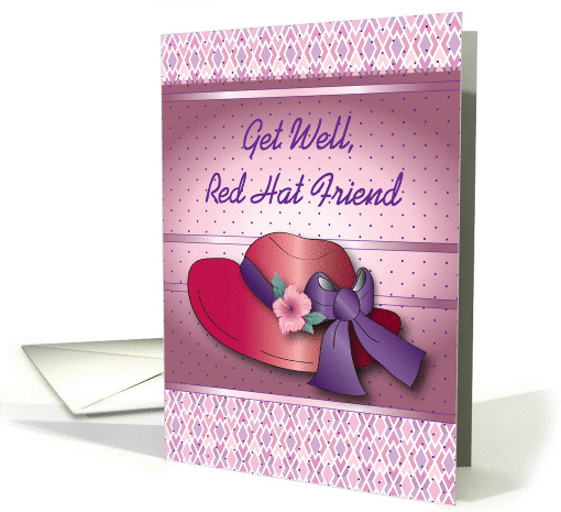 Get Well, Red Hat Friend card (906093)