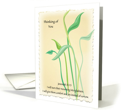 Sympathy, Religious, Jeremiah 31:13 card (909738)