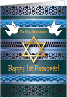 Passover, 1st for Grandson card