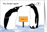 Holidays, World Penguin Day, April 25 card
