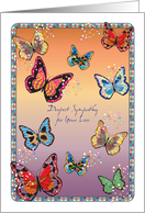 Sympathy for loss of Grandchild Butterflies card