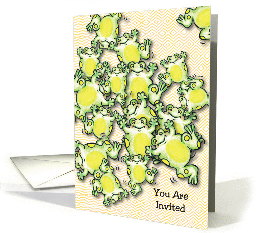 Invitation, Welcome to the Family, frogs card (920495)