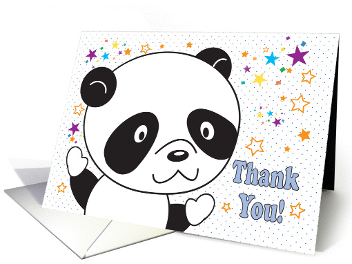 Thank you, for Preschool Teacher, panda card (921623)
