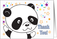 Thank you, for Preschool Teacher, panda card