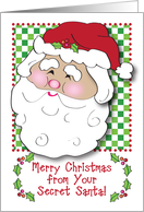 Merry Christmas From Secret Santa card