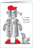 Thinking of You, Toy Robot Boy, robot dog card