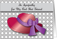 Sympathy, Red Hat Friend card