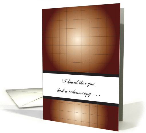Get Well from Colonoscopy, abstract design card (977817)