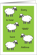 Feel Better from Asthma, sheep card