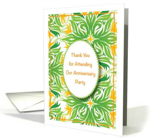 Thank you, Attending Anniversary Party, abstract card (986627)