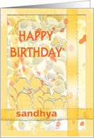 Happy Birthday-Sandhya card