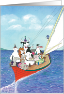 Birthday-Sailing Party card