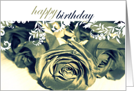 Happy Birthday, Roses card