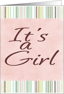 Its a girl card